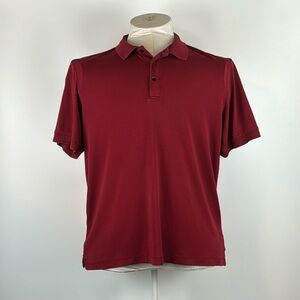 GEORGE™️ Men's Size L (42-44) Red Pima Cotton Polo